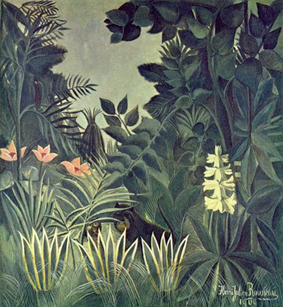 Jungle at the Equator by Henri Rousseau